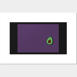 Cute purple avocado mask Posters and Art